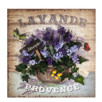 لوحة حائط فنية مقاس 40*40 بملمس بارز للورود-PROVENCE