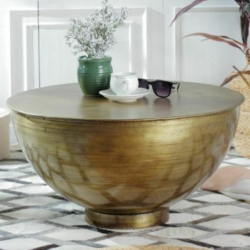 طاولة نحاسية دائرية 65X65X34 , طاولة مجلس عربى , طرابيزة معدنية