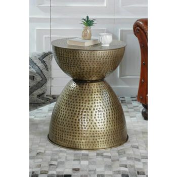 طاولة نحاسية دائرية  45X45X53